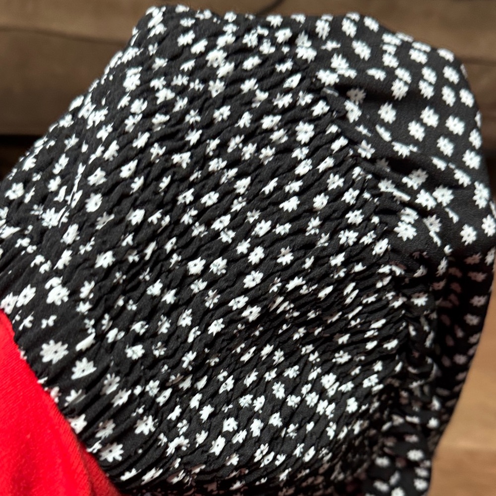 Black and White Polka Dot Women's Skirt - Picture 3 of 4